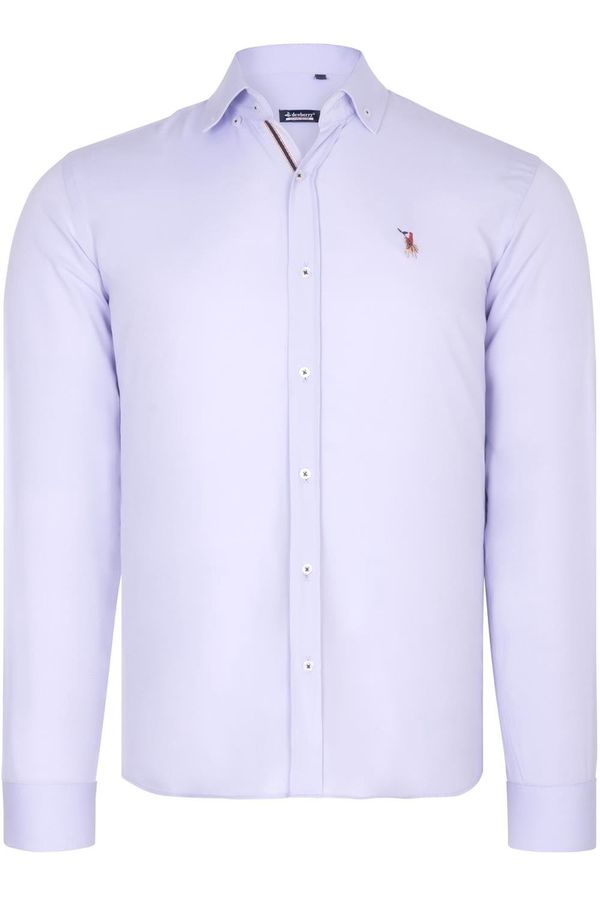 dewberry G674 DEWBERRY MENS SHIRT-LILAC