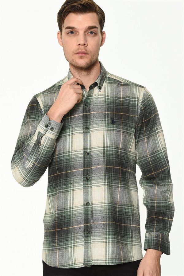 dewberry G702 DEWBERRY MEN'S SHIRT-GREEN