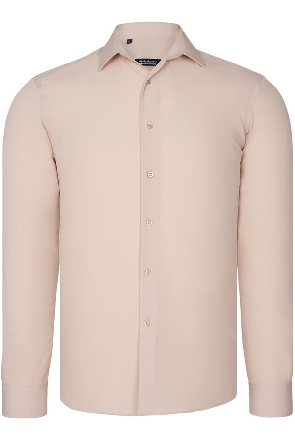 dewberry G726 DEWBERRY MENS SHIRT-BEIGE