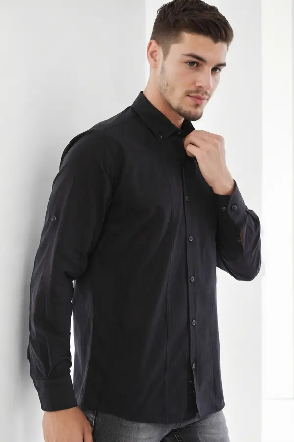 dewberry G921 DEWBERRY MEN'S SHIRT-BLACK