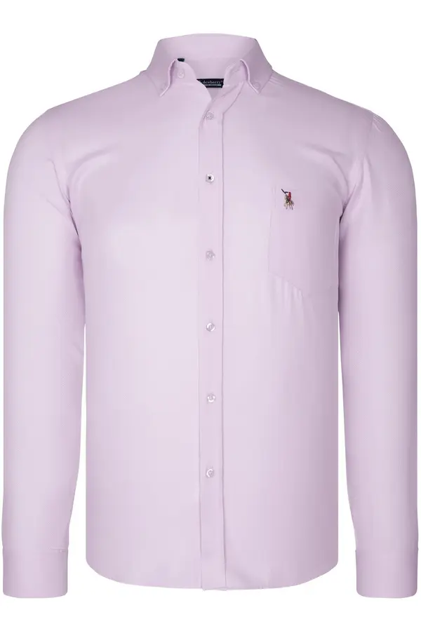 dewberry G985 DEWBERRY MEN'S SHIRT-PINK