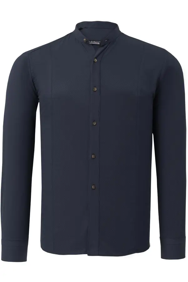 dewberry G986 DEWBERRY MEN'S SHIRT-NAVY BLUE