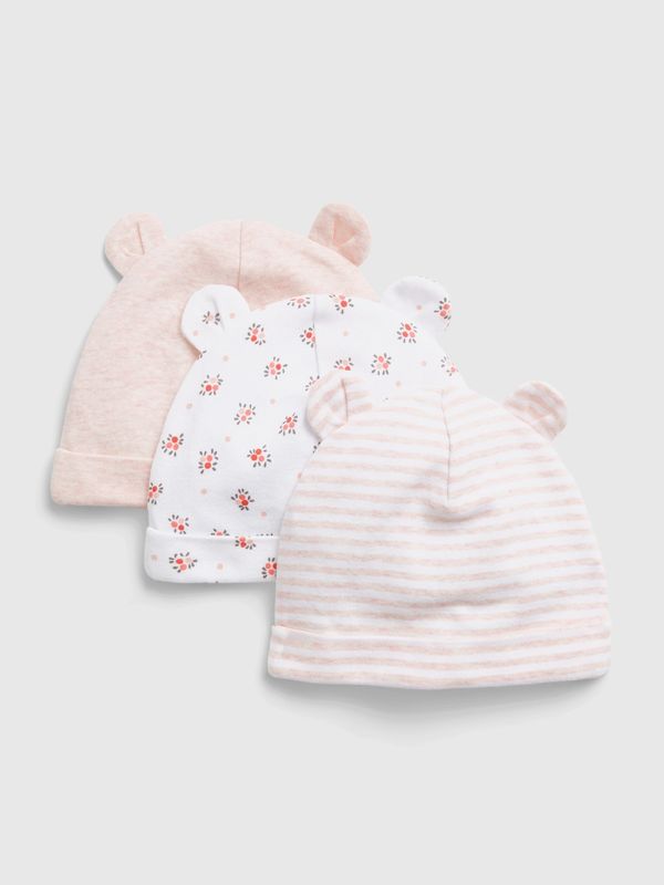 GAP GAP Baby beanie with ears, 3pcs - Girls