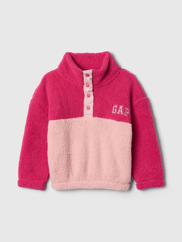 GAP GAP Baby sherpa sweatshirt with logo - Girls