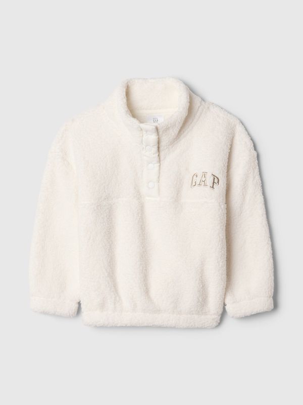 GAP GAP Baby sherpa sweatshirt with logo - Girls