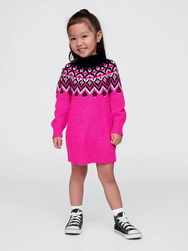 GAP GAP Baby sweater dress Fair Isle - Girls