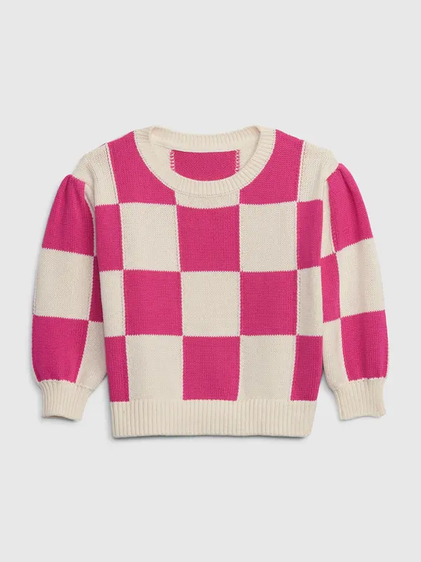 GAP GAP Children's Checkerboard Sweater - Girls
