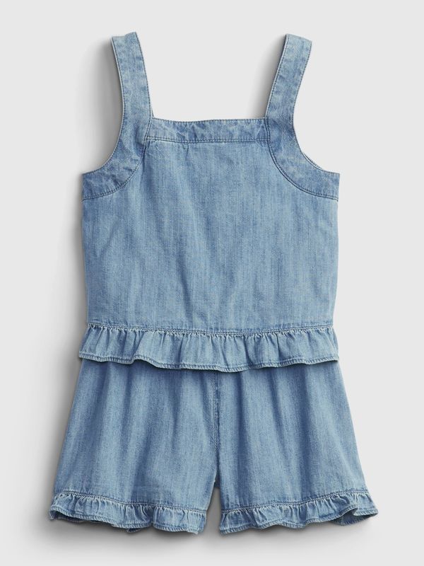 GAP GAP Children's Dress Denim Ruffle Romper - Girls