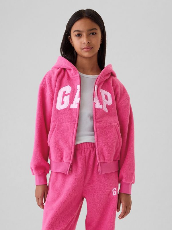 GAP GAP Children's fleece oversized sweatshirt with logo - Girls