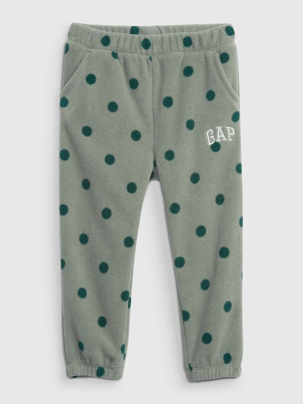 GAP GAP Children's fleece sweatpants polka dot logo - Girls