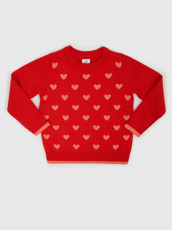 GAP GAP Children's Heart Pattern Sweater - Girls