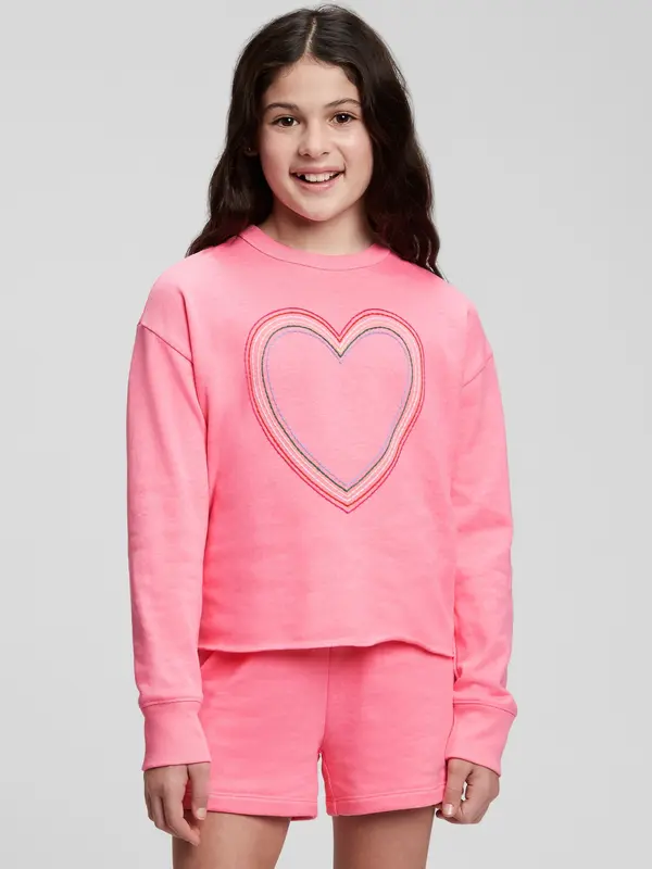 GAP GAP Children's Heart Sweatshirt - Girls
