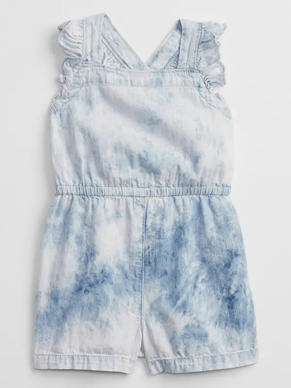 GAP GAP Children's Jumpsuit Tie-dye Denim Romper - Girls