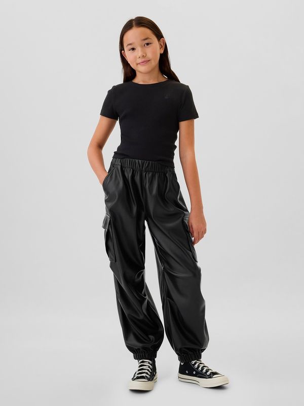 GAP GAP Children's leatherette cargo pants - Girls