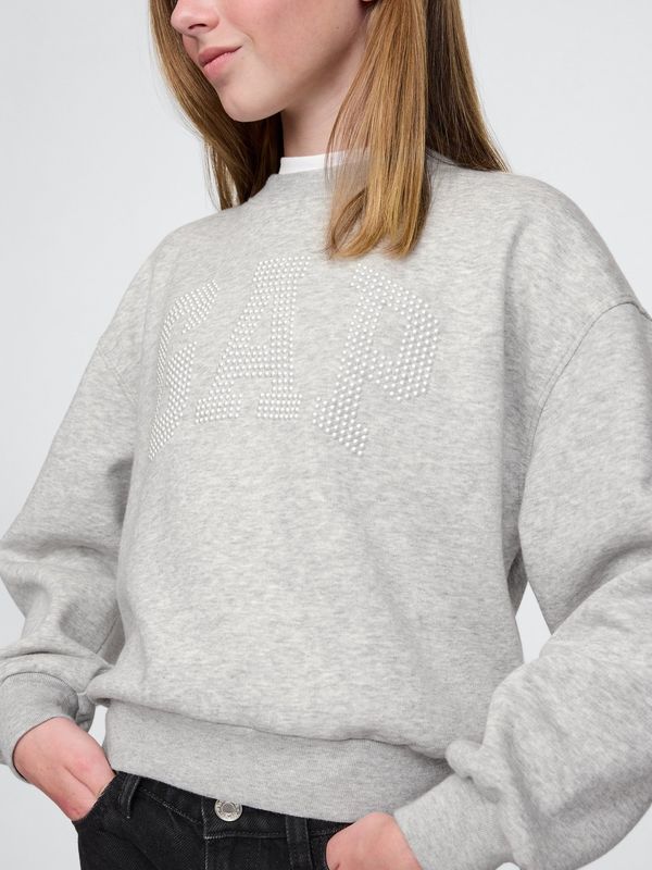 GAP GAP Children's oversize sweatshirt with logo - Girls