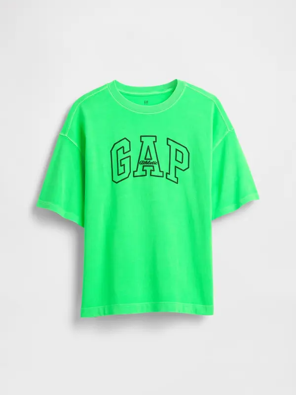 GAP GAP Children's oversize T-shirt Heavyweight Athletic Logo - Boys