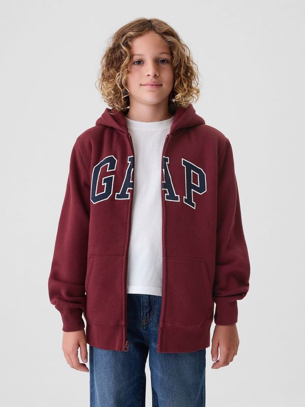 GAP GAP Children's sherpa sweatshirt with logo - Boys