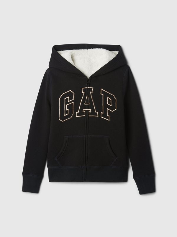 GAP GAP Children's sherpa sweatshirt with logo - Girls