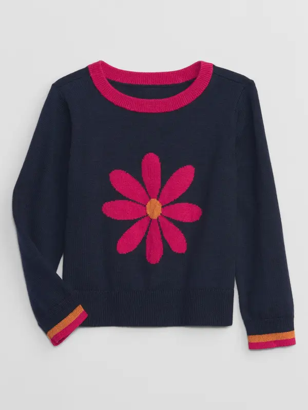 GAP GAP Children's sweater with flower - Girls