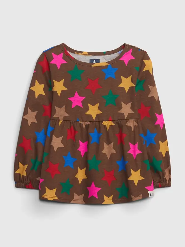 GAP GAP Children's T-Shirt Organic Cotton Peplum - Girls