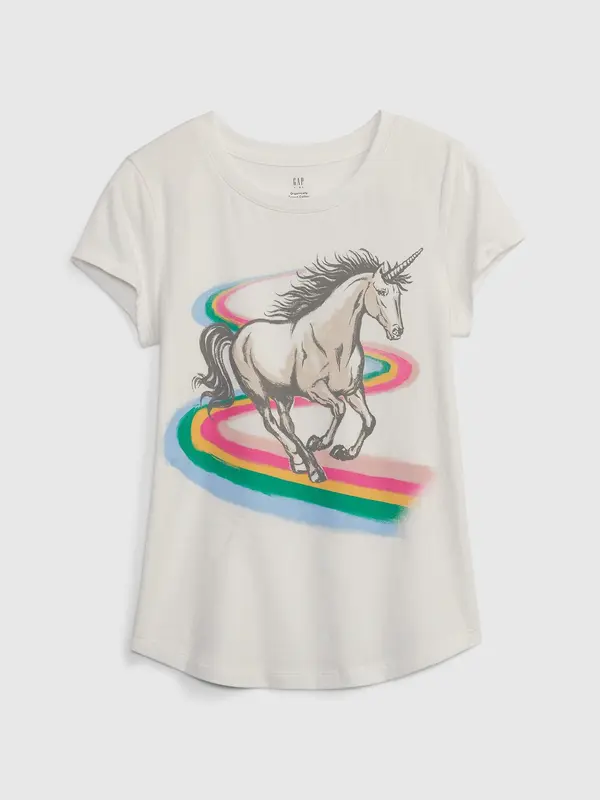 GAP GAP Children's T-Shirt organic unicorn - Girls