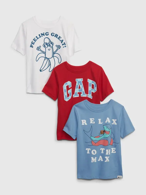 GAP GAP Children's T-shirts organic, 3 pcs - Boys