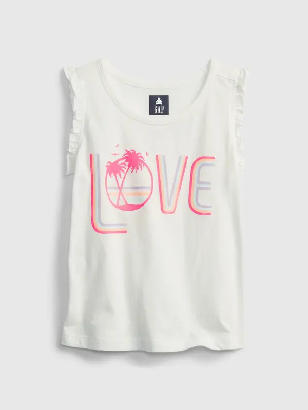 GAP GAP Children's Top 100% Organic Cotton Mix and Match Graphic Tank - Girls