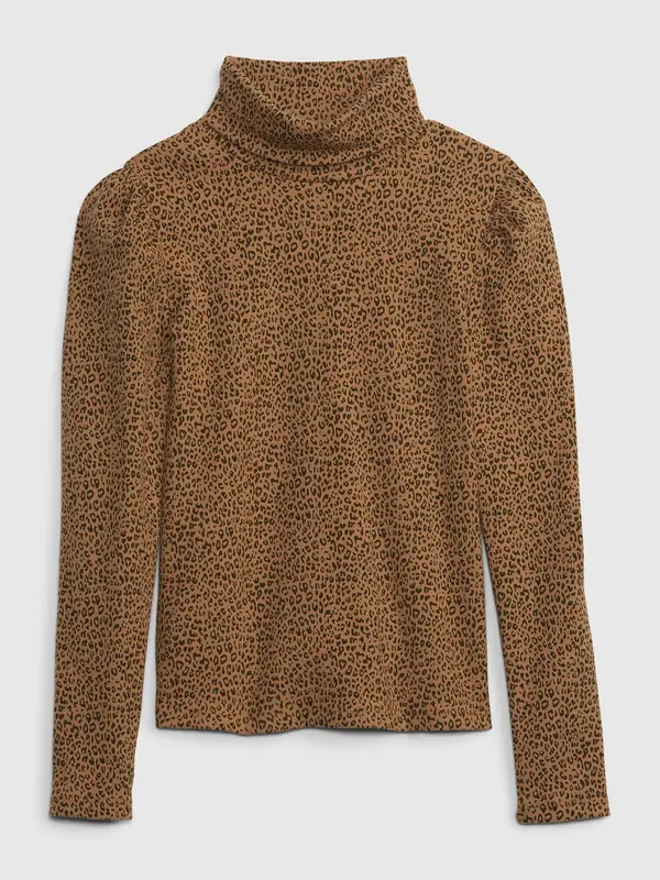 GAP GAP Children's Turtleneck Leopard - Girls