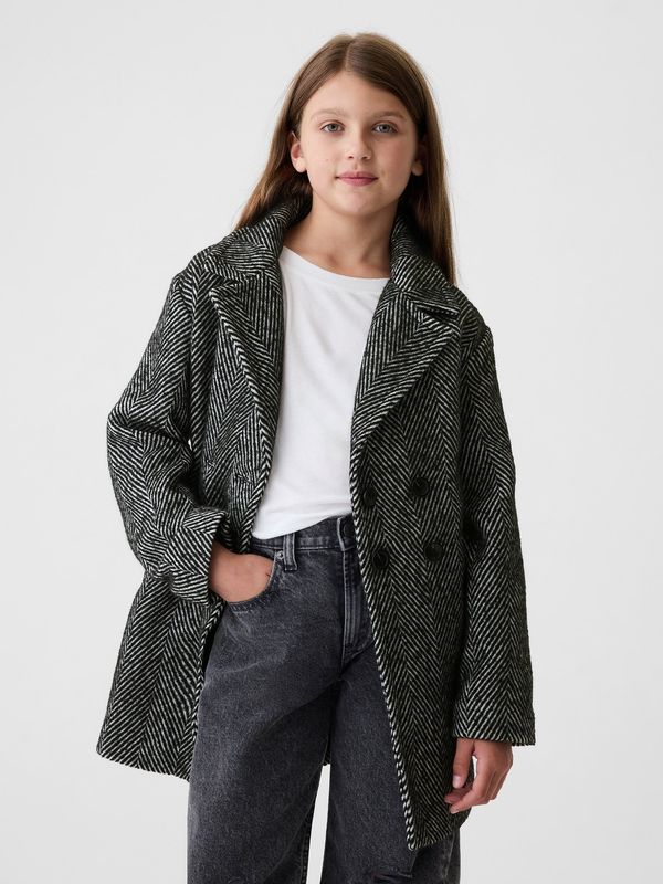 GAP GAP Children's tweed coat with wool blend - Girls