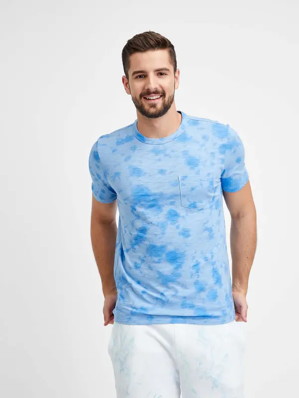 GAP GAP Cotton T-Shirt with Batik - Men's