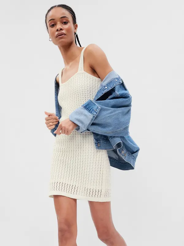 GAP GAP Crochet Mini Dress - Ladies
