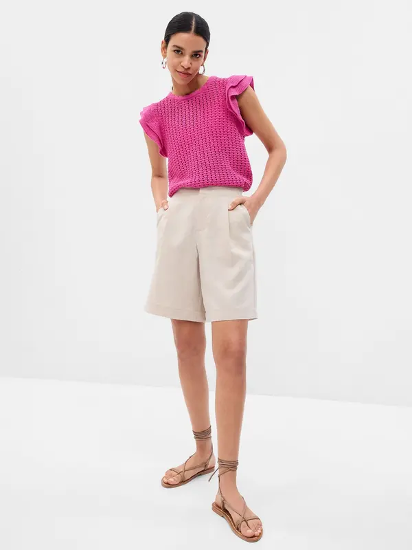GAP GAP Crochet top with ruffles - Women's