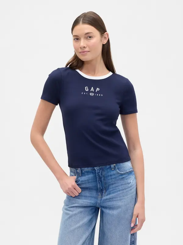 GAP GAP Crop T-shirt with logo - Women's