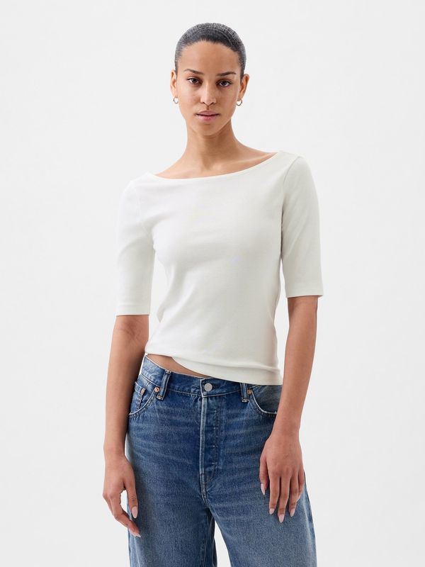 GAP GAP Cropp T-Shirt with Neckline - Women