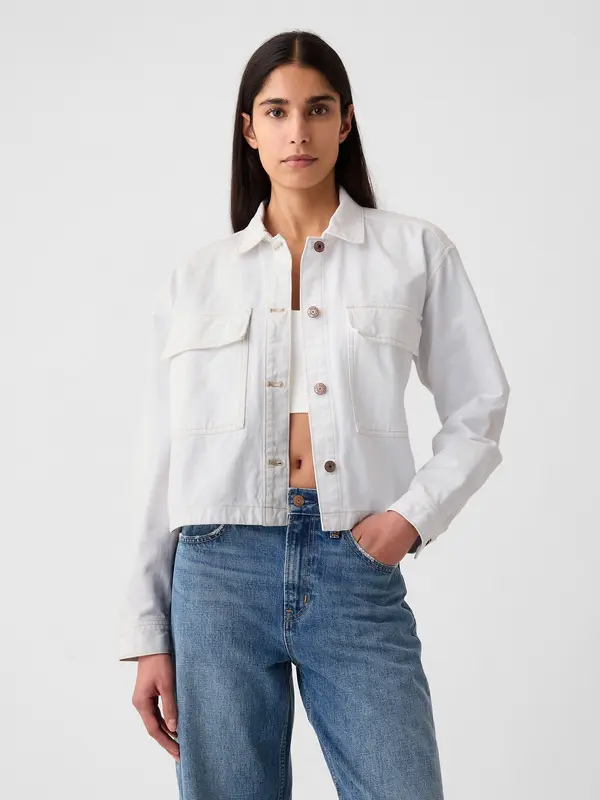 GAP GAP Denim Jacket Crop - Ladies