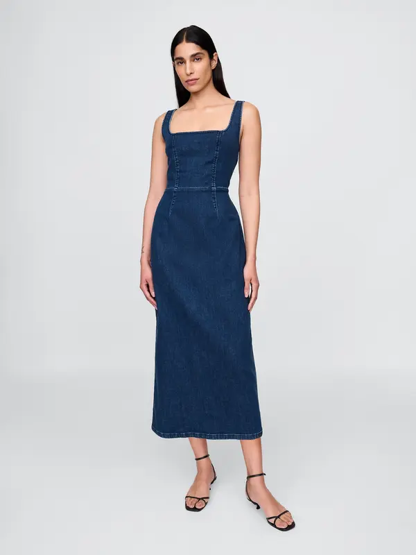 GAP GAP Denim Midi Dress - Ladies