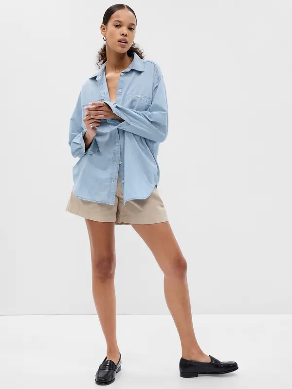 GAP GAP Denim Oversize Shirt - Ladies