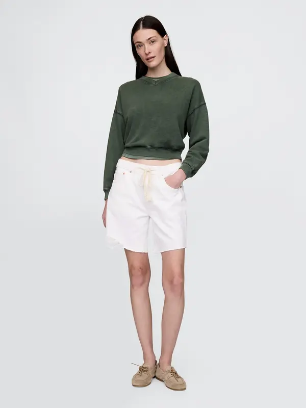 GAP GAP Denim Shorts Mid Rise '90s Loose Bermuda - Women's