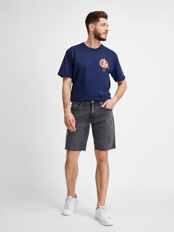 GAP GAP Denim Shorts Washed Black - Mens