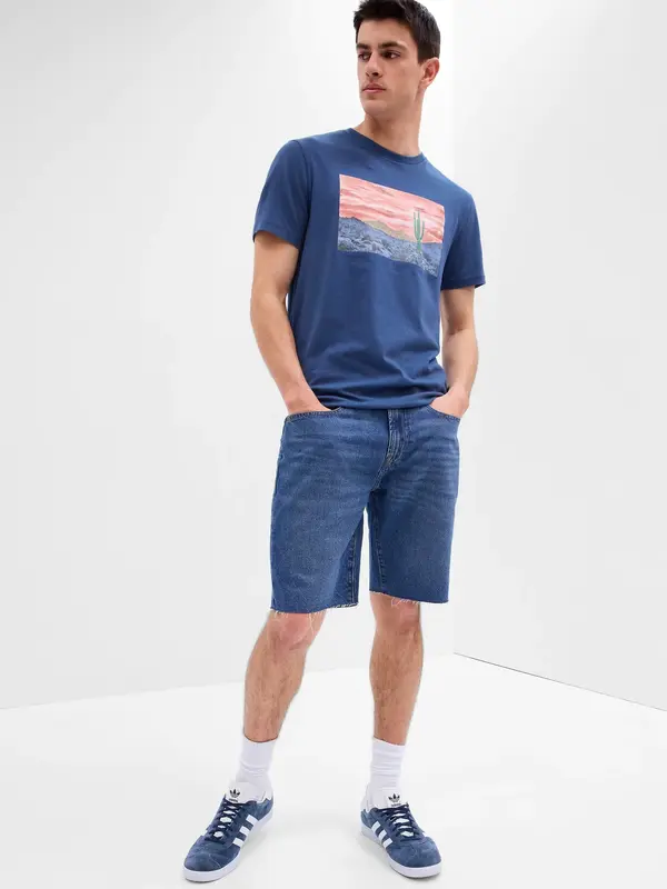 GAP GAP Denim Straight Shorts - Mens