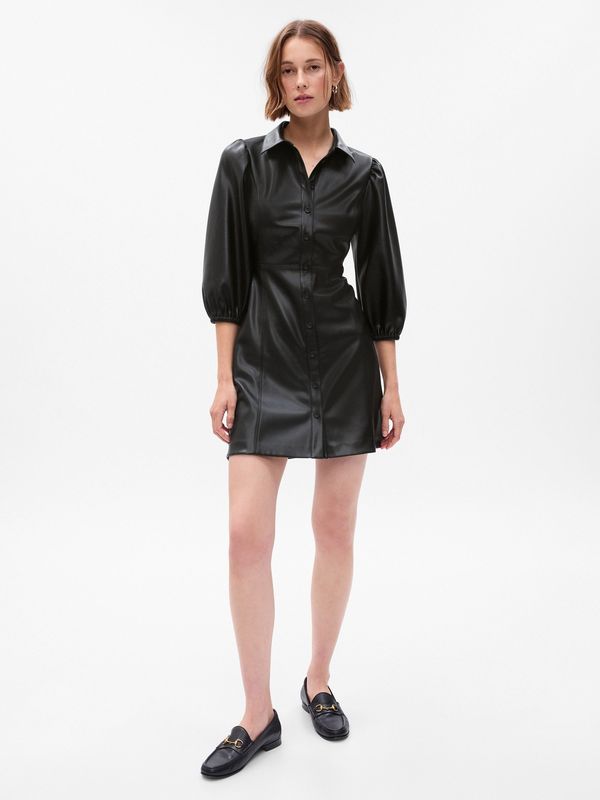 GAP GAP Faux Leather Dress - Women's