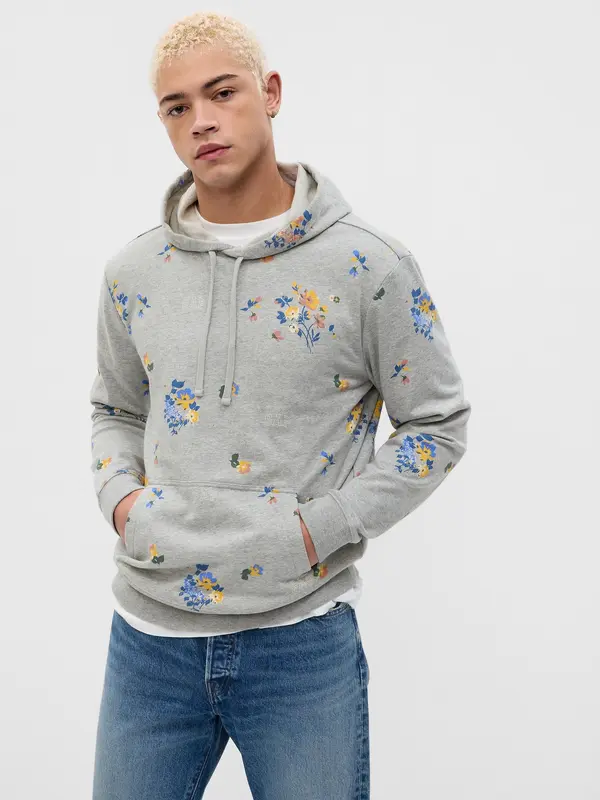 GAP GAP Floral Sweatshirt with Logo - Men's