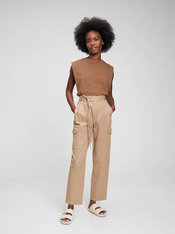 GAP GAP High Rise Cargo Trousers - Ladies
