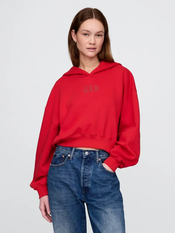 GAP GAP Hoodie Logo Cropped Americana - Women's