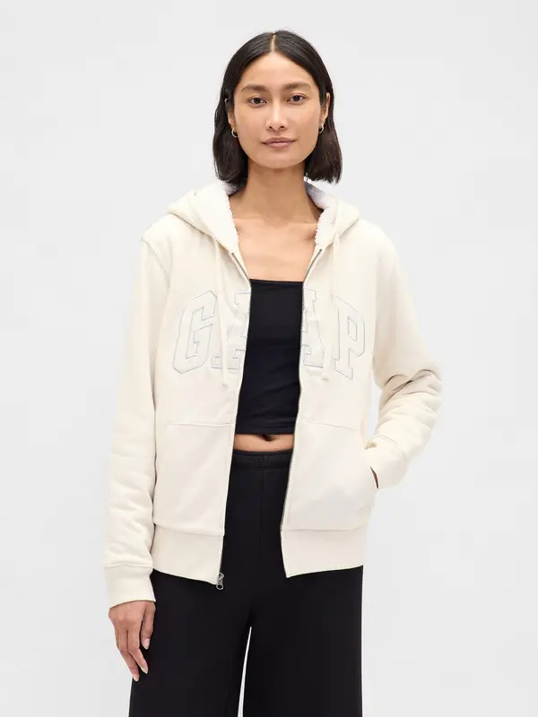 GAP GAP Insulated Sweatshirt Logo Sherpa - Women's