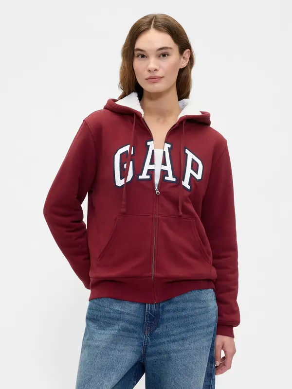 GAP GAP Insulated Sweatshirt Logo Sherpa - Women's