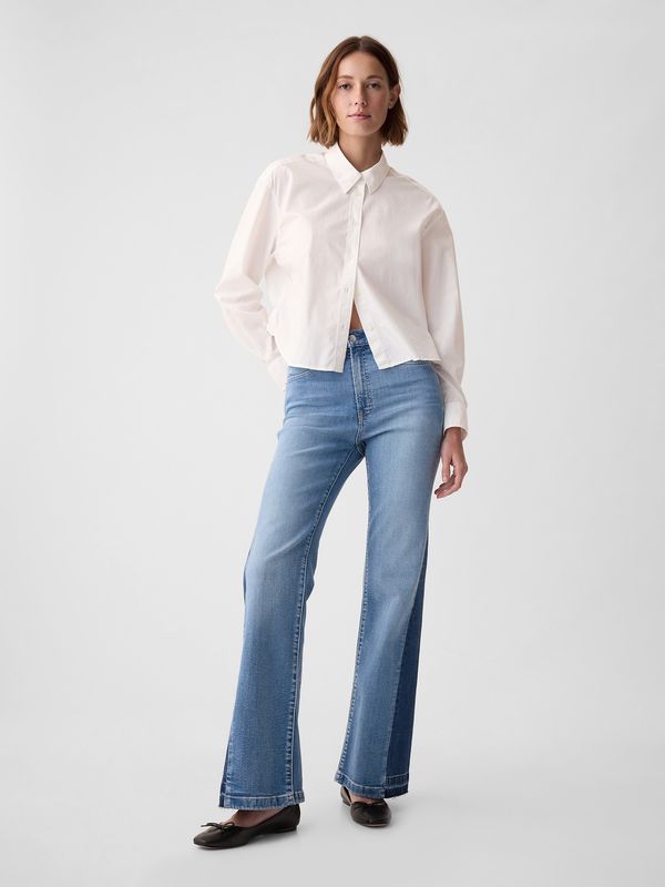 GAP GAP Jeans '70s flare High Rise Patched - Women's