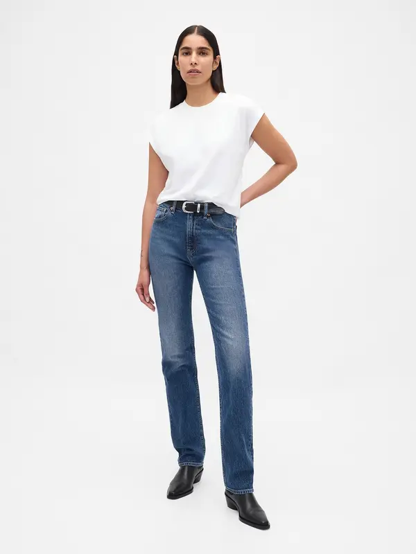 GAP GAP Jeans High Rise '90s Straight - Ladies