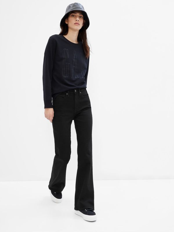 GAP GAP Jeans highrise flare black - Ženske