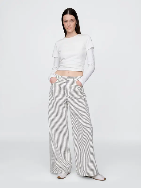 GAP GAP Jeans Stripe Baggy - Women's
